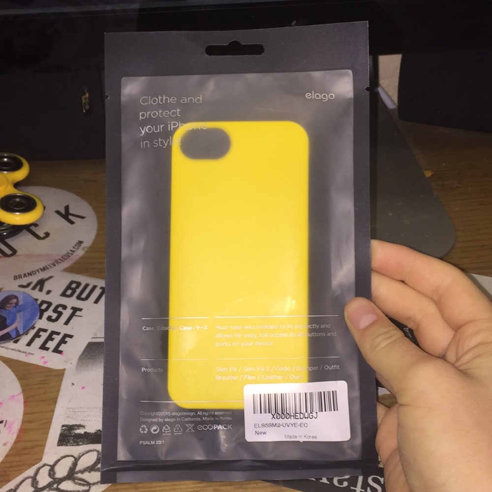 Yellow iPhone SE/5S case